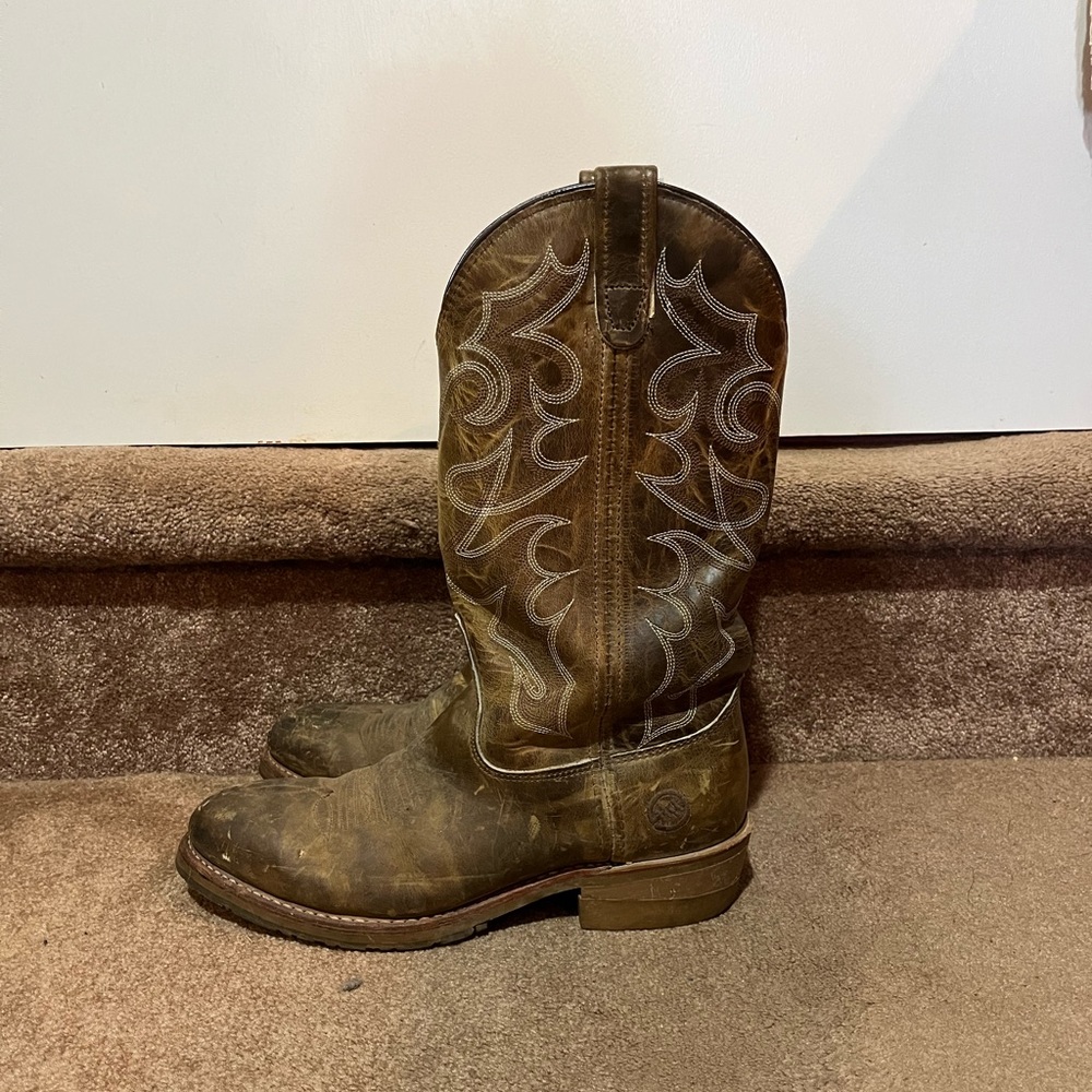 Double H Brown Western Cowboy Boots